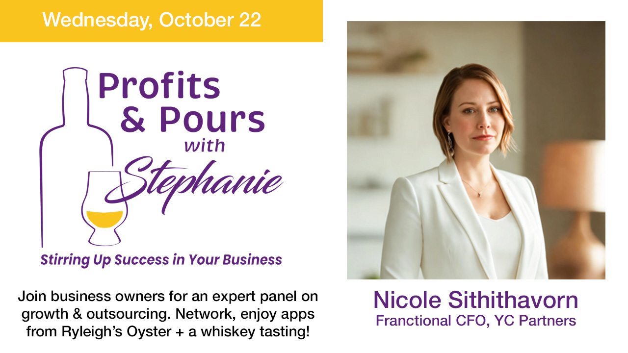 Come hear our own Nicole Sithithavorn speak at the upcoming Profit & Pours Networking Event. » register here