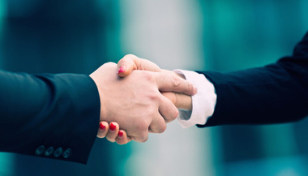 Business handshake