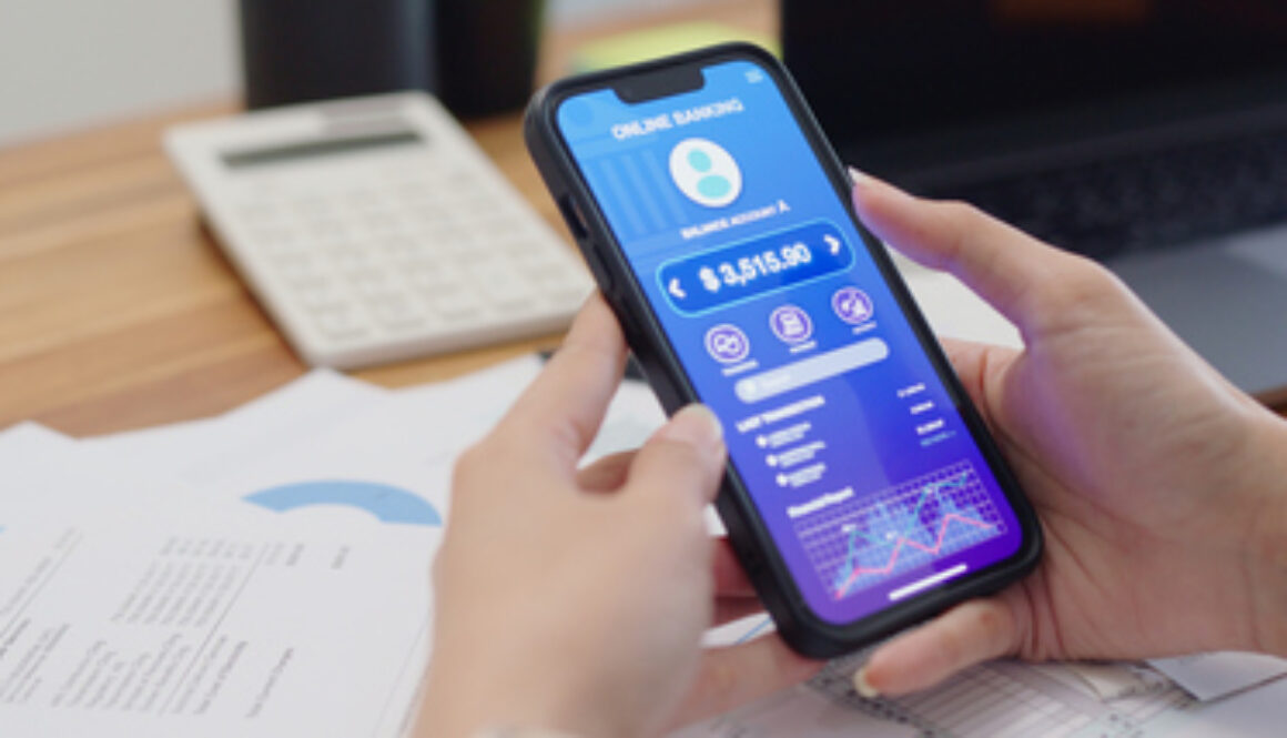 Close up Asian woman holding smartphone use credit card checking for make online utility bill payment,contactless Internet banking technology and money transfer