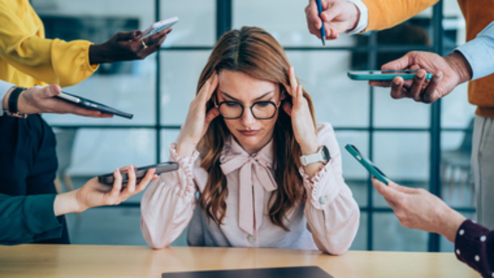 Mental burnout of excessive work.