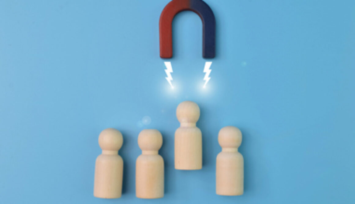 The magnet attracting new worker and staff based on recommendations, talent and interview. Recruitment of entire formed teams of employees.